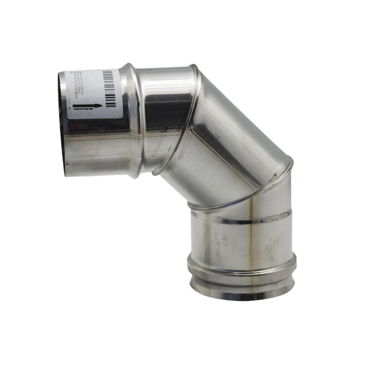 CURVA ACCIAIO INOX 90°